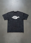 Oversized Jesus Fish Acid Wash T-Shirt – Christian Streetwear