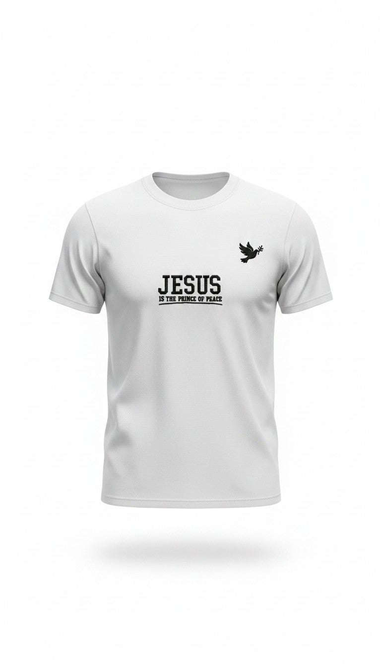 Jesus Prince of Peace Embroidered Regular-Fit T-Shirt