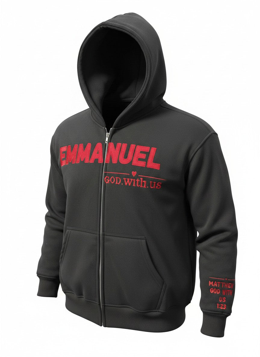 God With Us Premium Faith Hoodie