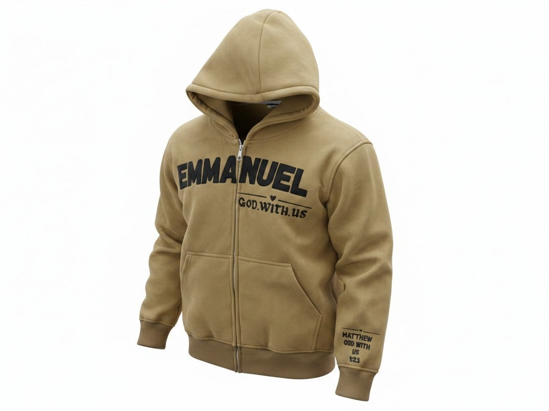 God With Us Premium Faith Hoodie
